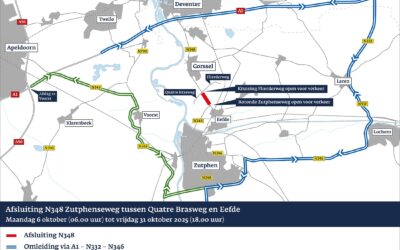 Werkzaamheden N348: Weg afgesloten – Inloopbijeenkomst