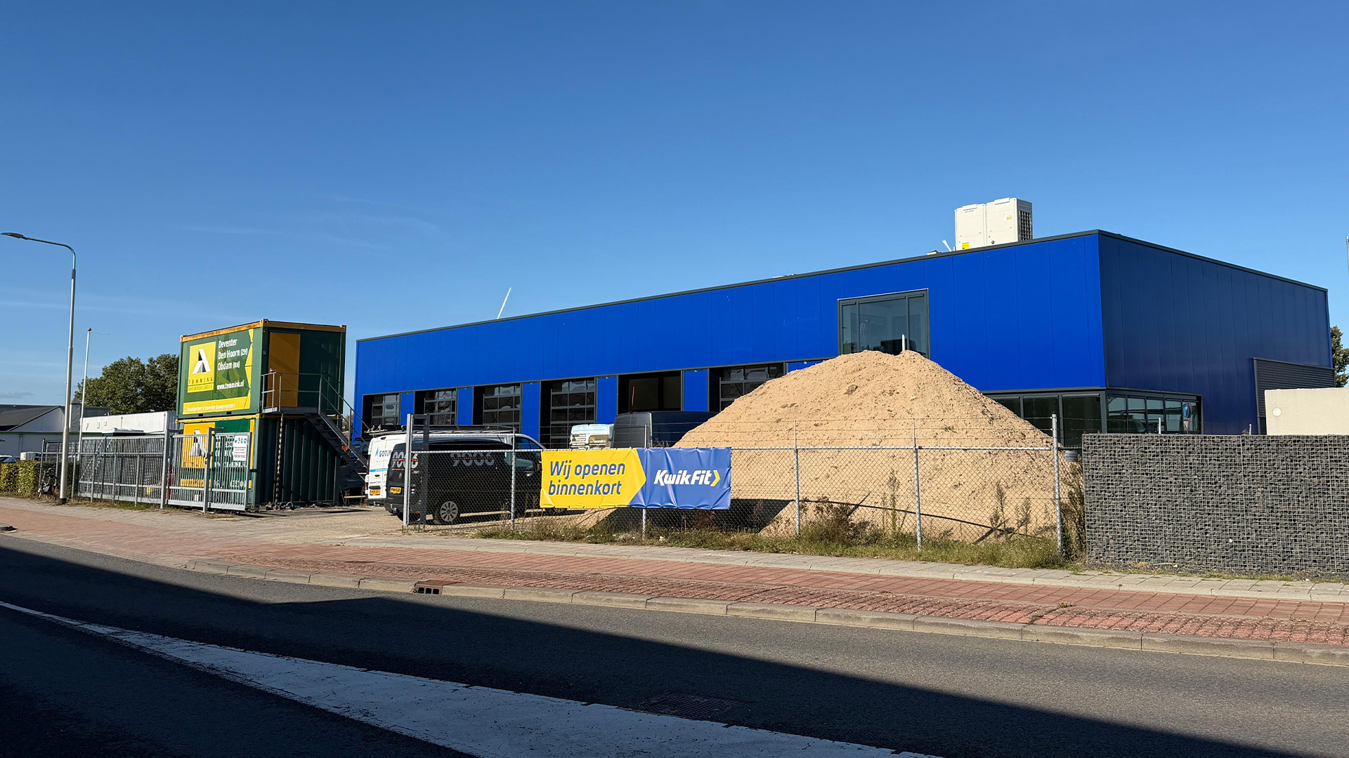 Nieuwe KwikFit-locatie in aanbouw aan de Industrieweg in Zutphen